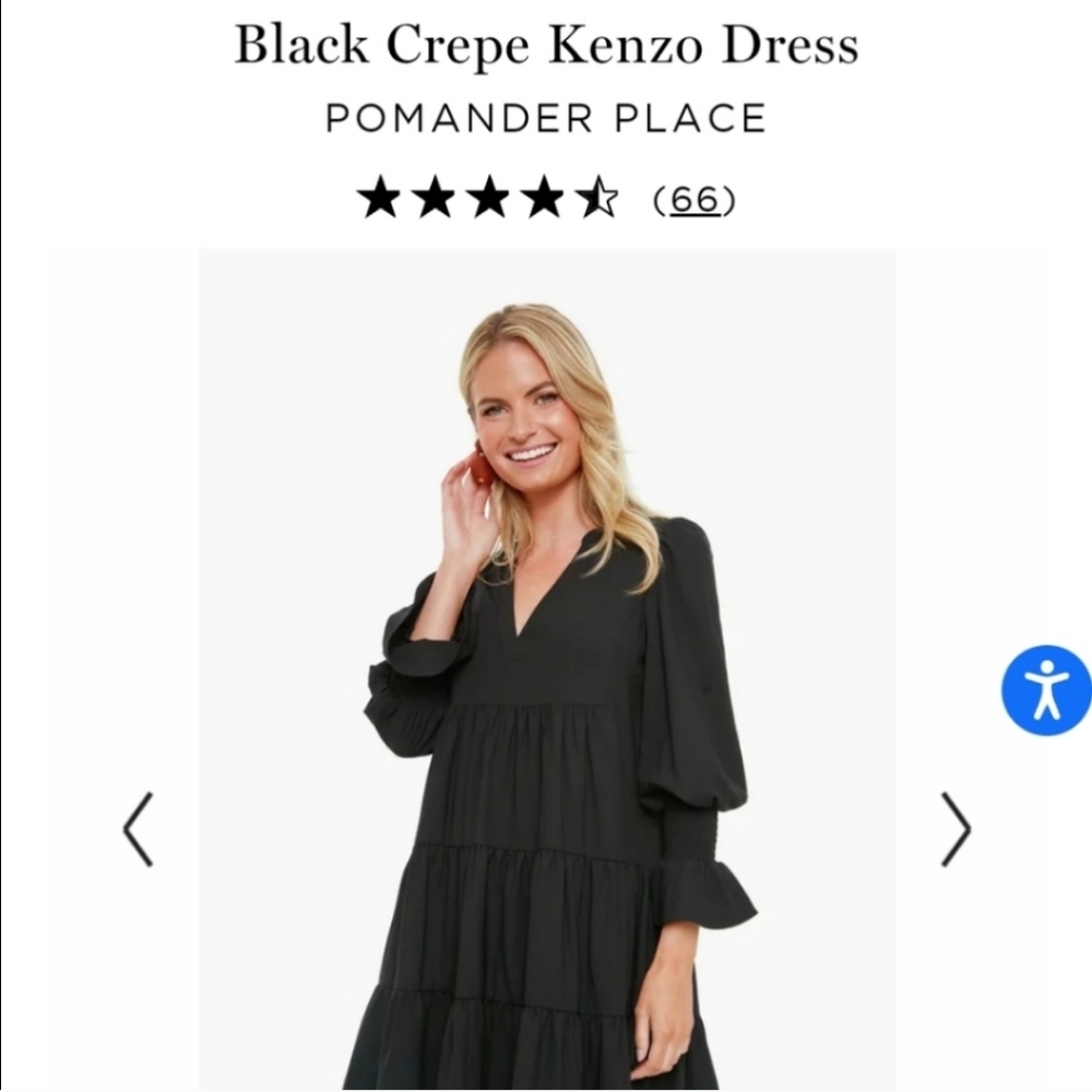 Pomander Place Black Crape Kenzo